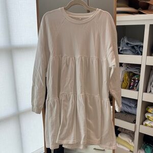 Cynthia Rowley White Cotton Blend Sweater Dress